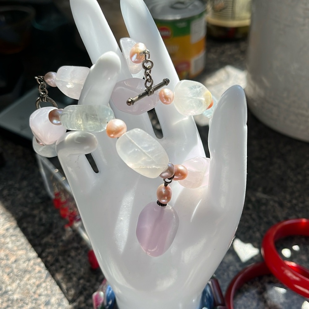Fluorite and FWP necklace